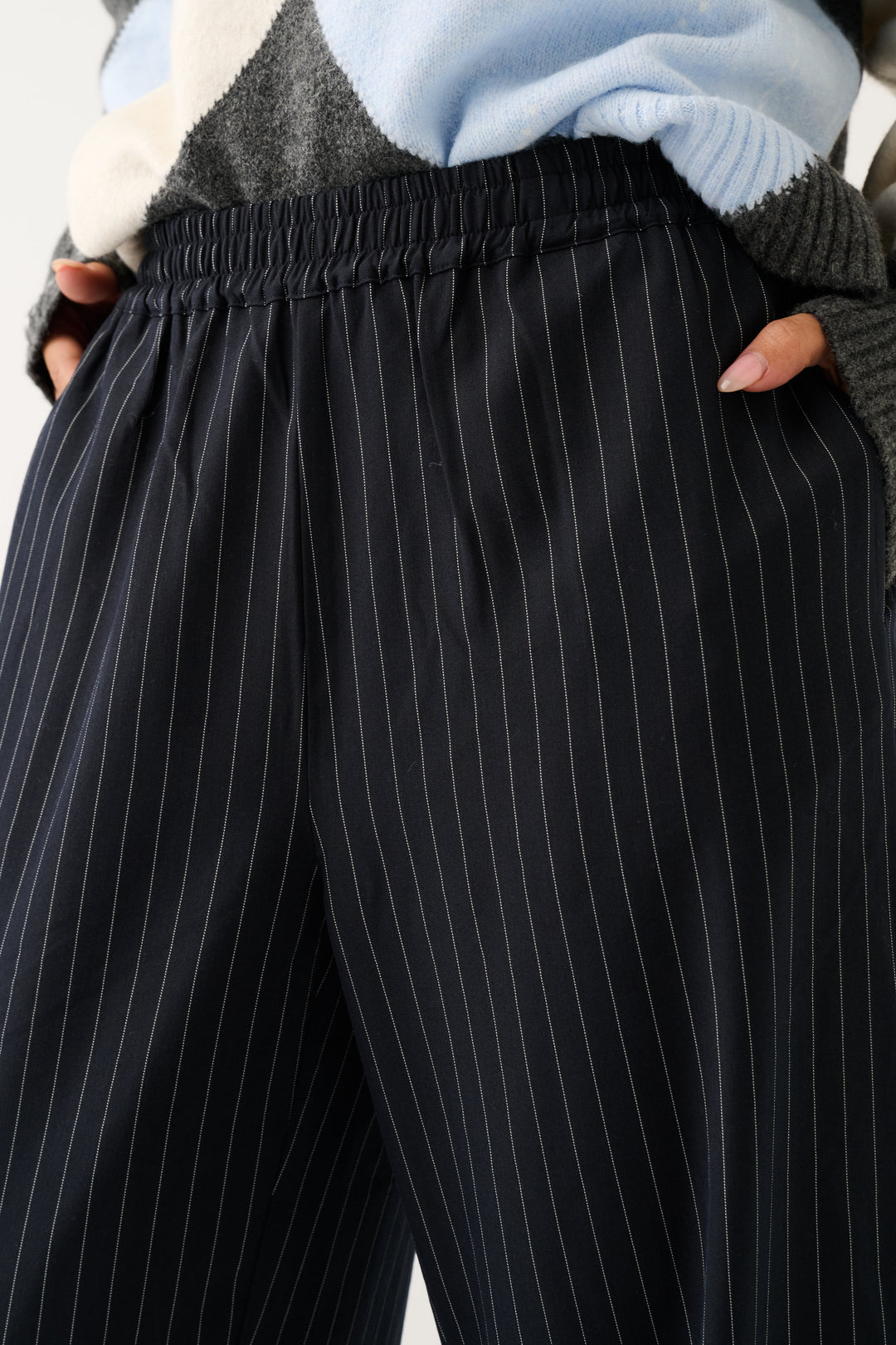 Jett Pant | Charcoal Pinstripe