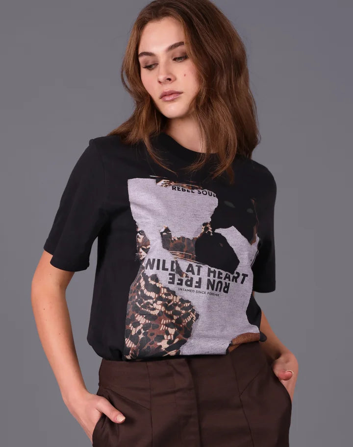 Born Wild Tee | Vintage Black