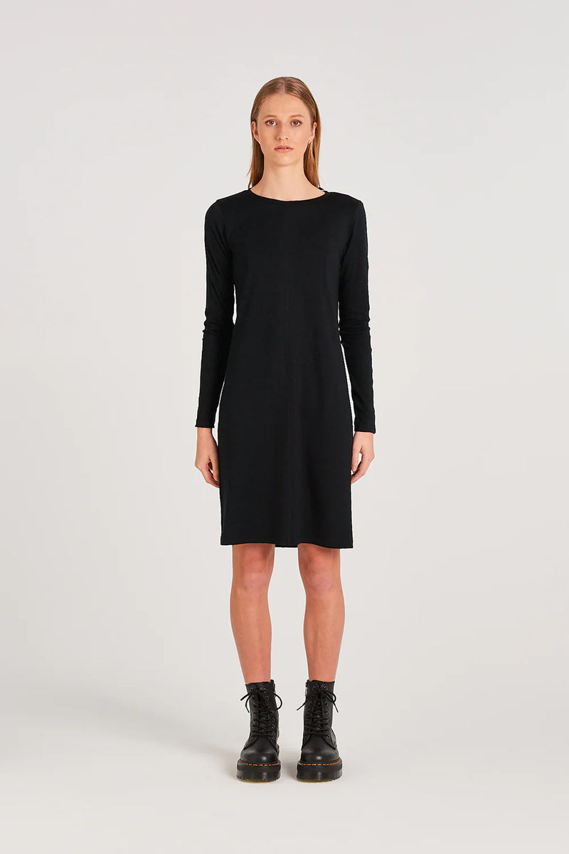 Level Dress Black Merino Hype Dunedin