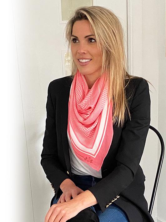 The Alexander Scarf | Pink/Cream