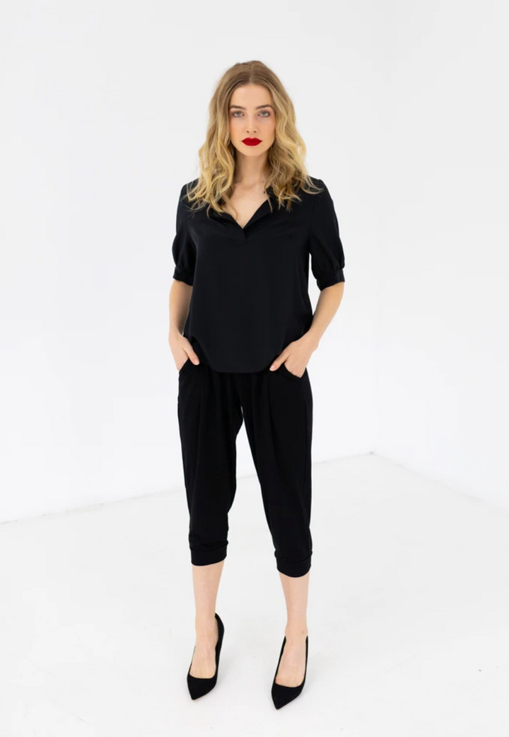 Flyer Crop Pant | Black